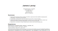 Desktop Screenshot of jameslavoy.com